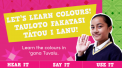 Let's learn colours in Tuvalu - Cover of resource created by Lift Education