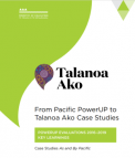 Cover of Talanoa Ako - From Pacific PowerUP to Talanoa Ako case studies